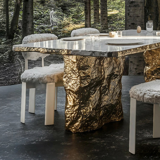 Advanced Natural Marble Rectangle Dining Table