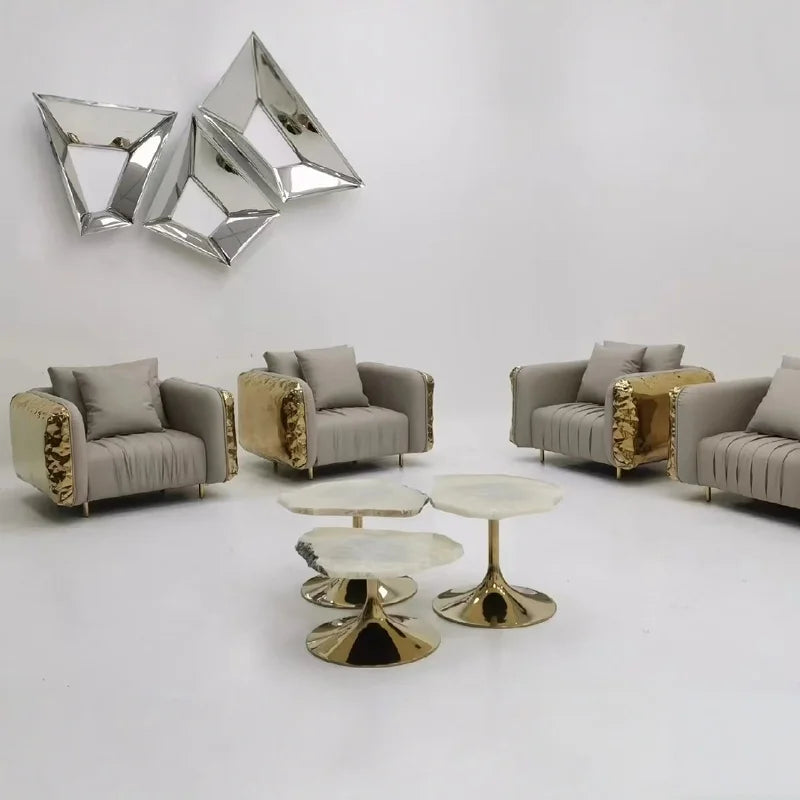 Living Room Straight Sofa Set