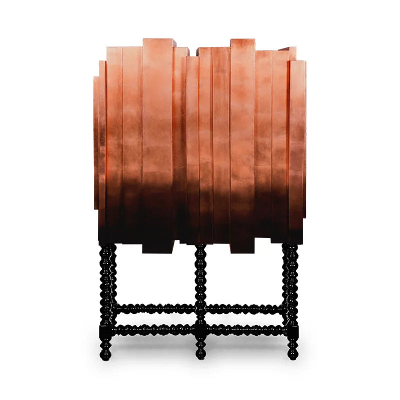 Luxury High-End Solid Wood Wine Cabinet