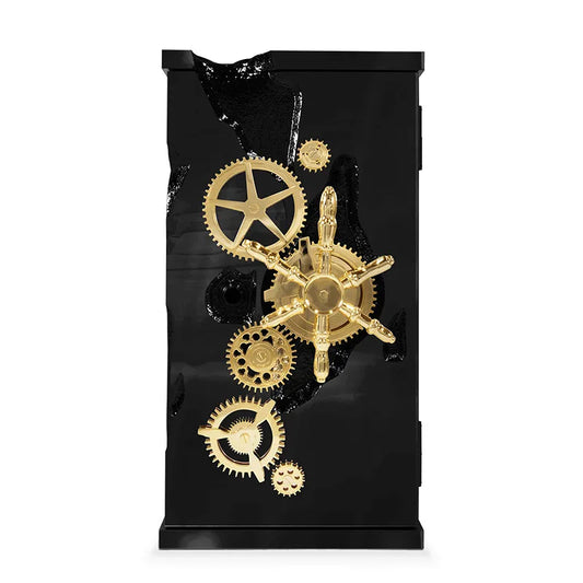 Light Luxury High-End Stainless Steel Jewelry Safe for High-Value Villa or Luxury House for Home Furniture in Living Room