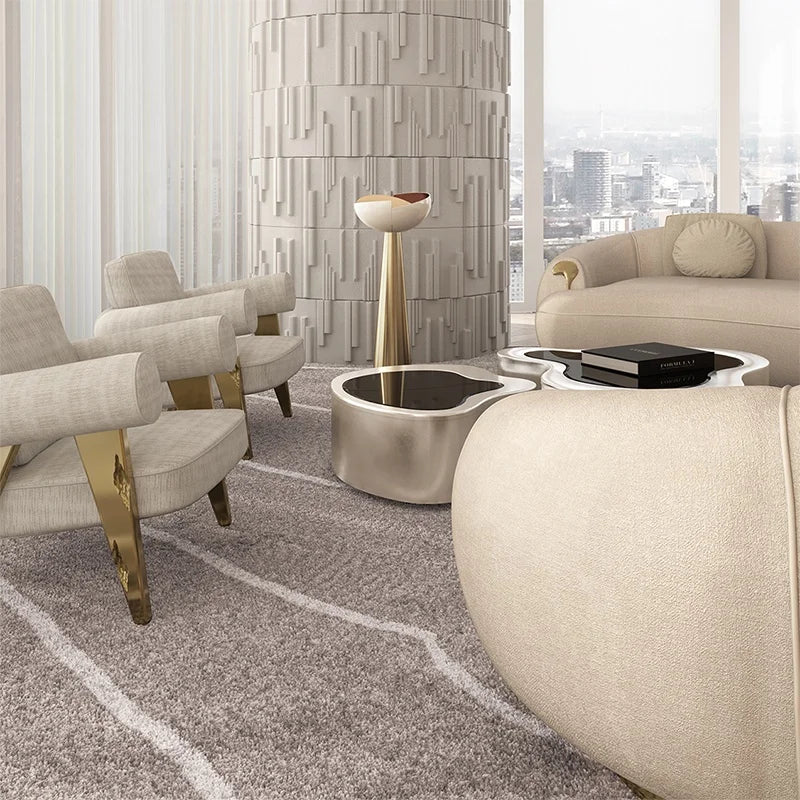 Beige Single Sofa Single Chair