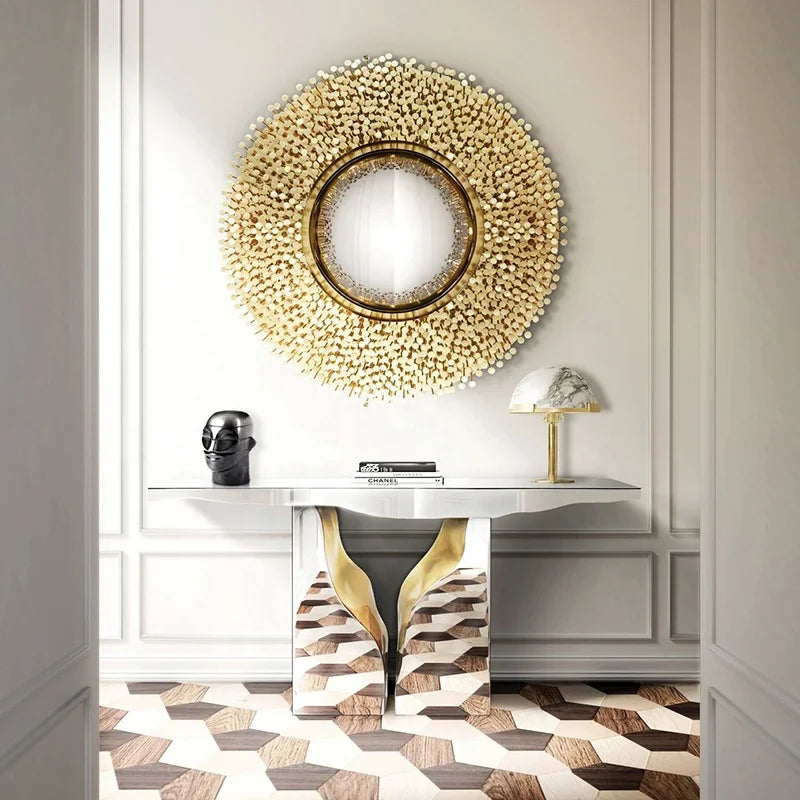 Dining Side Cabinet Decorative Mirror