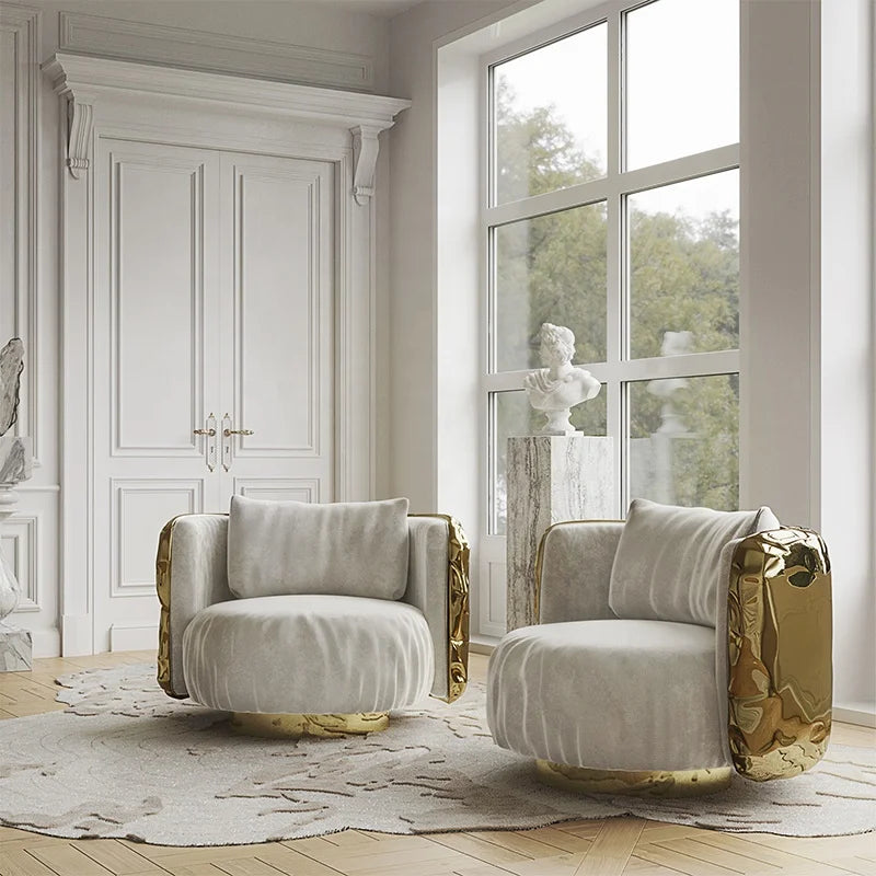 Light Luxury Upholstered Single Sofa Chair