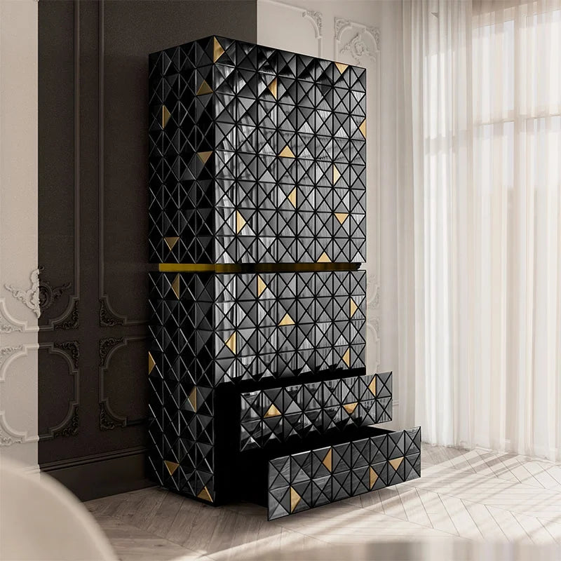 Luxurious Light Wood Wine Cabinet