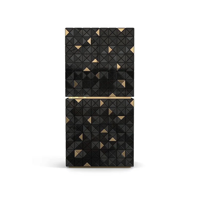 Luxurious Light Wood Wine Cabinet