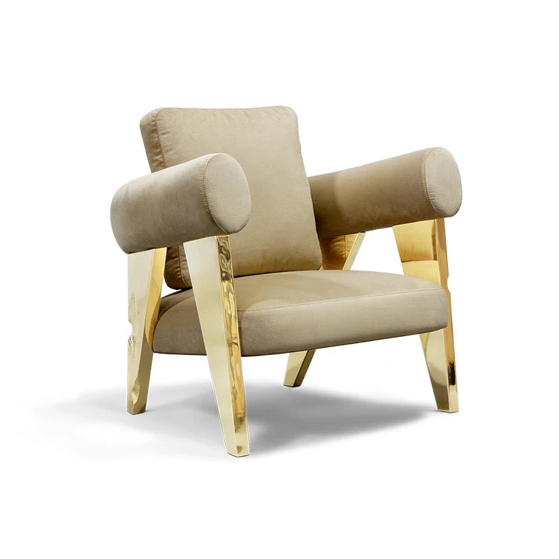 Beige Single Sofa Single Chair