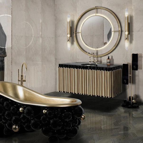 Luxury Home Bathroom Single Sink with cabinet