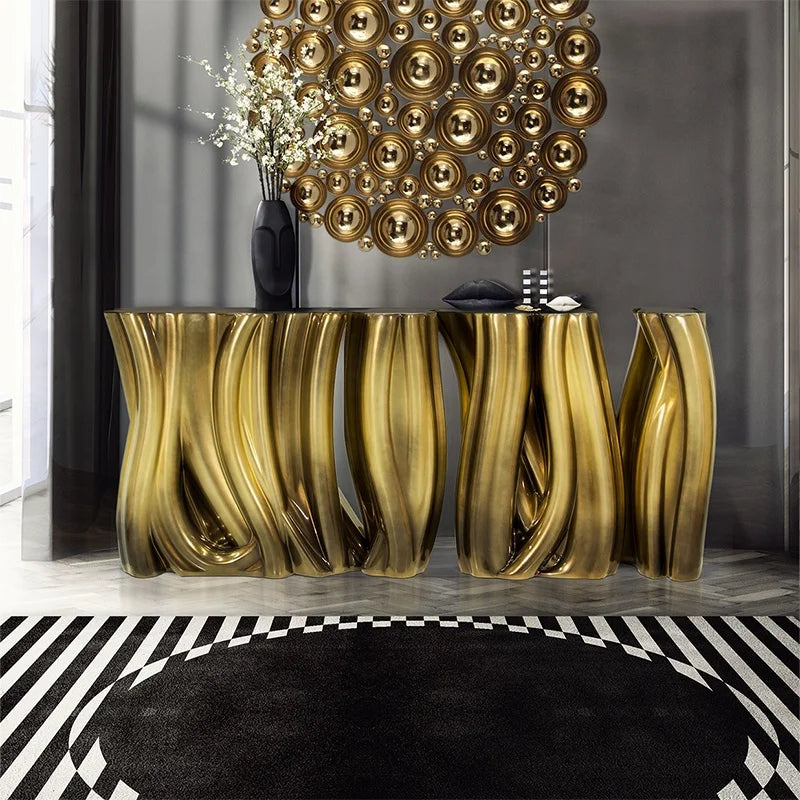 Fiberglass Special-Shaped Console Table