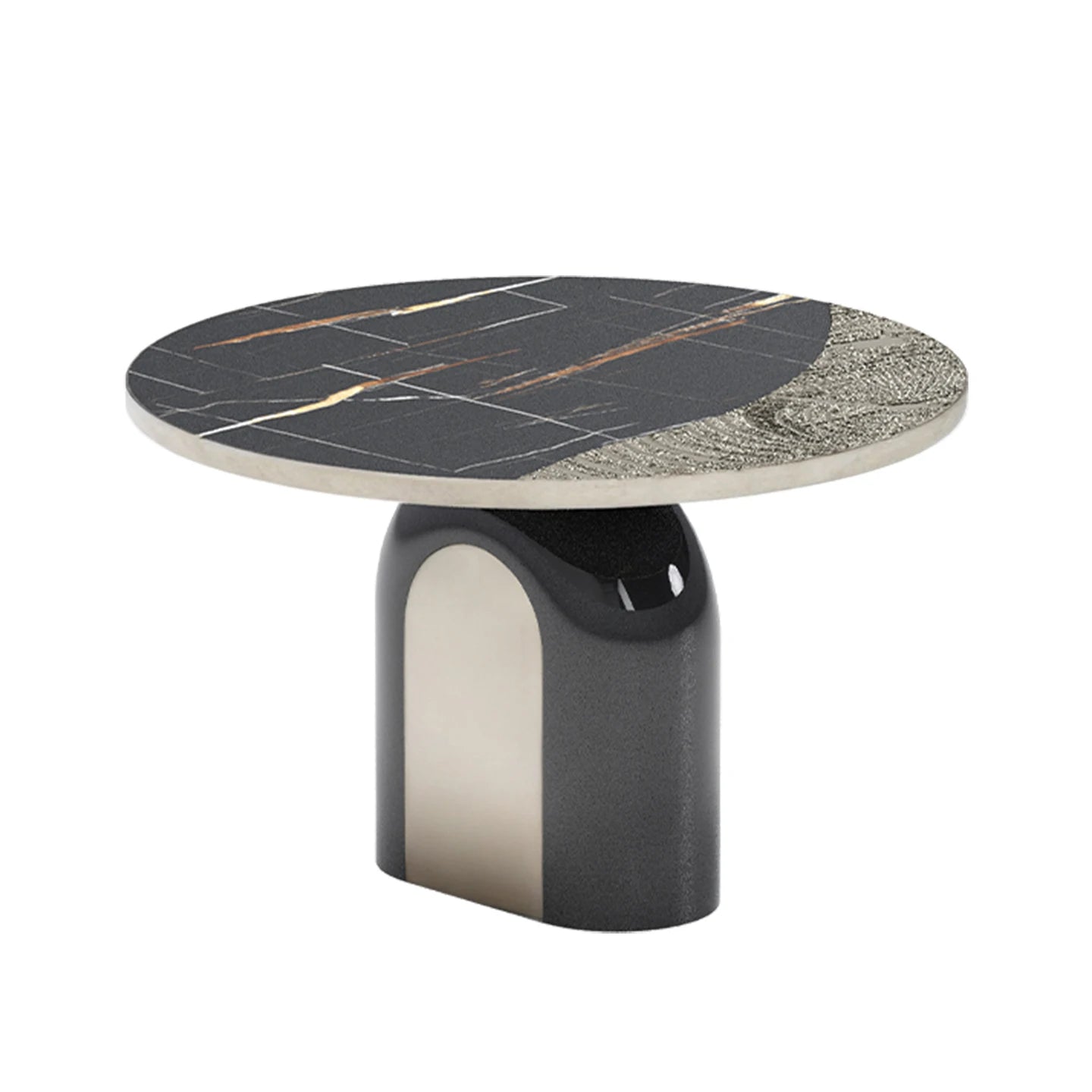 Designer Handmade Creative Natural Marble Oval Dining Table