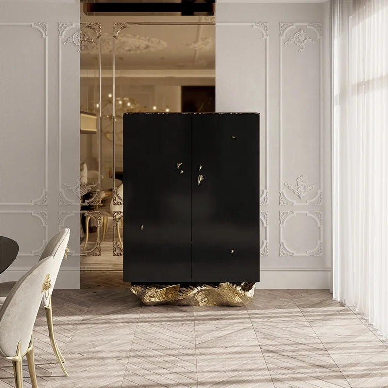 Light Luxury Pure Copper Decorative Cabinet