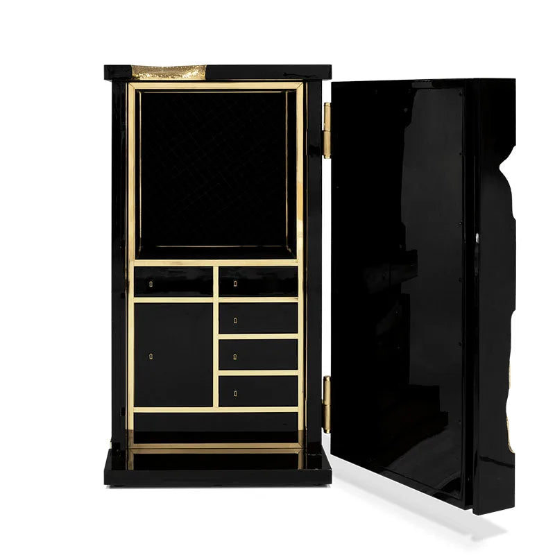 Light Luxury High-End Stainless Steel Jewelry Safe for High-Value Villa or Luxury House for Home Furniture in Living Room