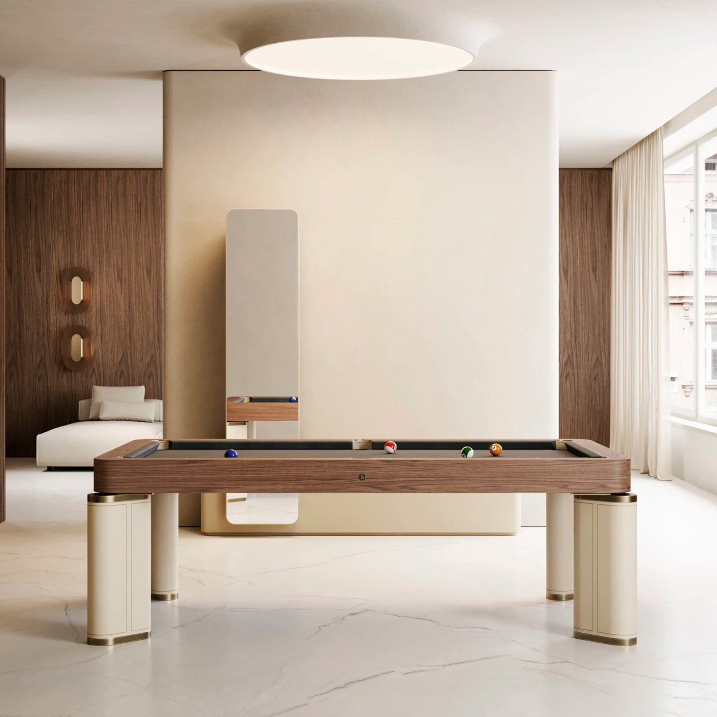 Eight-Solid Wood Pool Table