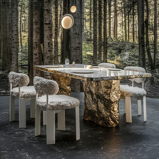 Advanced Natural Marble Rectangle Dining Table