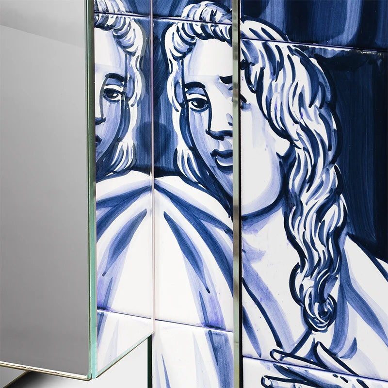 Modern Luxury Console Table Unique Painted Wooden Design