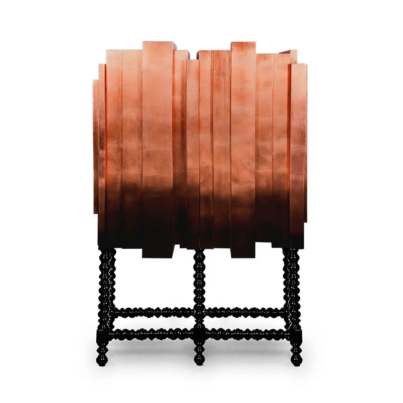 Luxury High-End Solid Wood Wine Cabinet