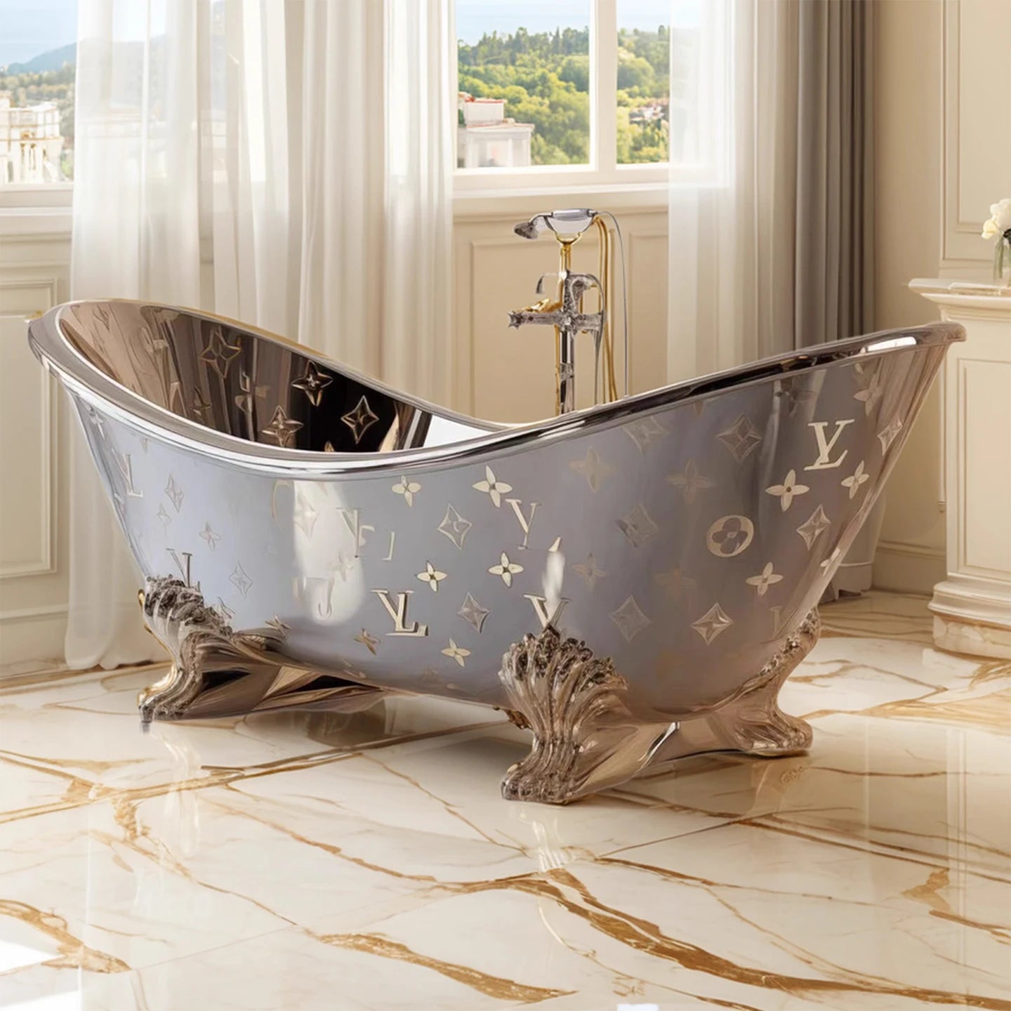 Creative Independent Art Bathtub