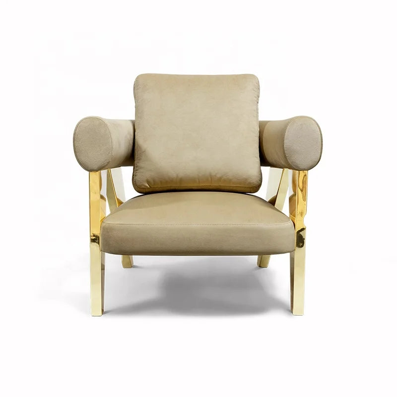 Beige Single Sofa Single Chair
