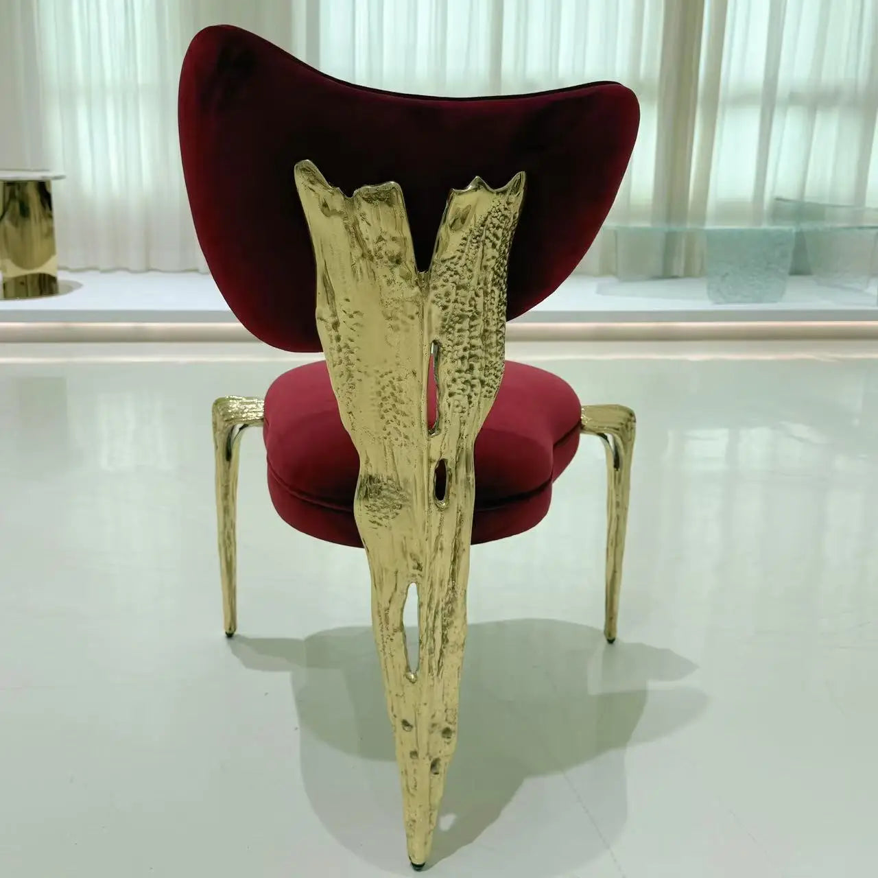 High-End Pure Copper Dining Chair