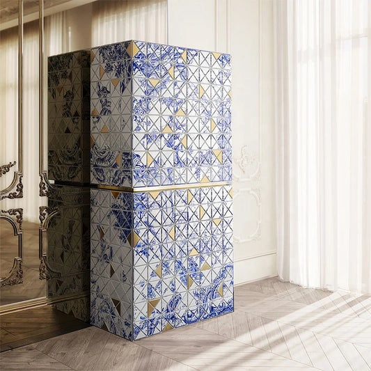 Luxurious Light Wood Wine Cabinet